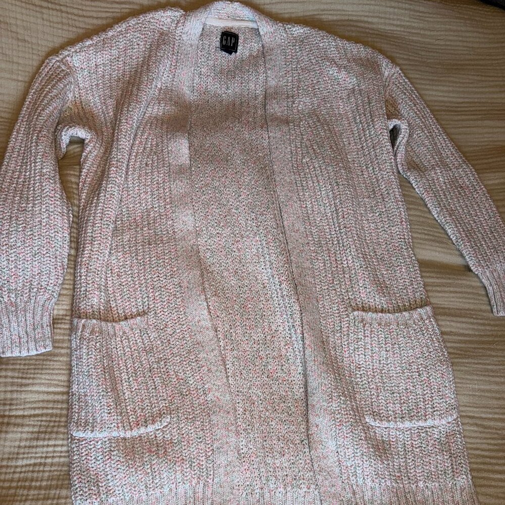 GAP Multicolored Long Cardigan